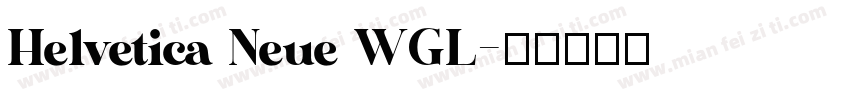 Helvetica Neue WGL字体转换
